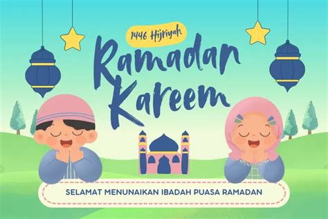 35 Poster Ramadhan 2025 Desain Keren Dan Lucu Untuk Kegiatan Pawai Anak