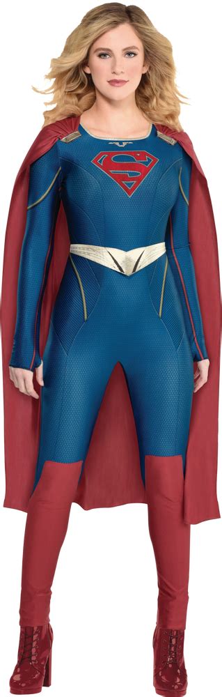 Womens Dc Supermansupergirl Bluered Jumpsuit With Cape Halloween