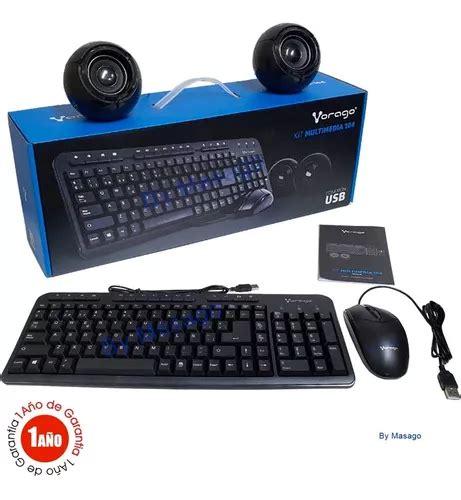 Kit Teclado Mouse Y Bocinas Vorago Español Kms 104 Original