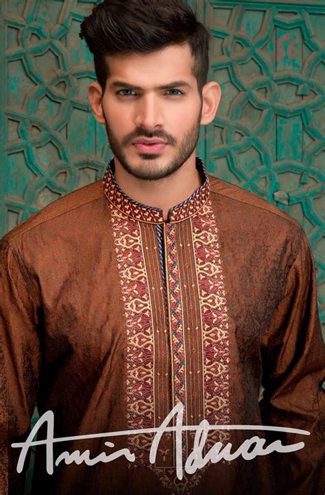 Amir Adnan Men Ceremony Kurtas Waist Coat Collection 2018 2019