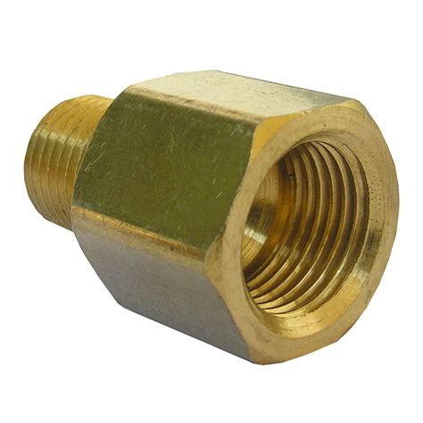 Lasco 17 6785 3 8 Inch Female Flare By 1 4 Inch Male Pipe Thread Brass Adapter