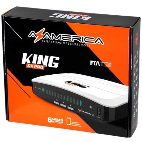 Receptor Azamerica King GX PRO 4K Ultra HD Wi Fi ACM PortoSat Receptores