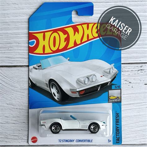 Hot Wheels ‘72 Stingray Convertible White Shopee Malaysia