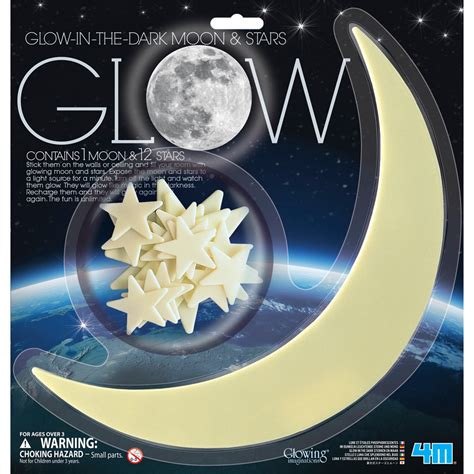 4M® Glow in the Dark Moon and Stars : Creative Kidstuff