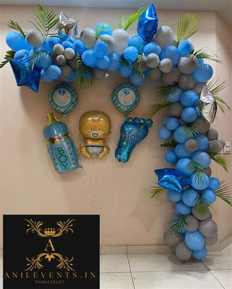 Blue Theme Baby Shower Decoration Anil Events Bangalore