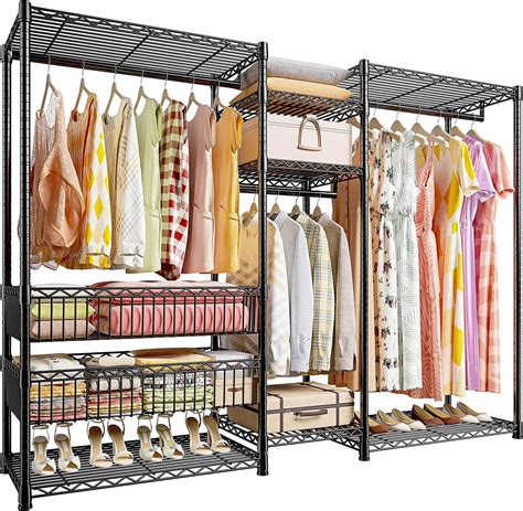 Heavy Duty Clothes Rack Loads 900LBS Metal Clothing Racks For Hanging