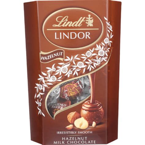 Lindt Lindor Hazelnut Milk Chocolate Truffles 200g Chocolate Boxes