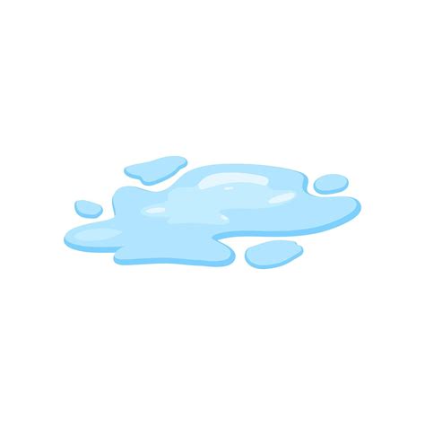 Water spill vector illustration isolated on white background 40689380 ...