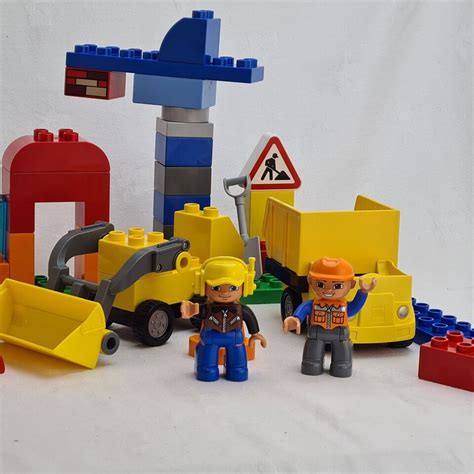 Duplo 10518 My First Construction Site 100 Complete Lego Lorry Loader And Crane Ebay