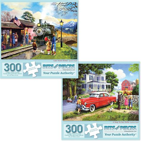 Buy Bits And Pieces Value Set Of Two Piece Jigsaw Puzzles For