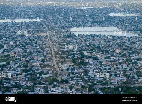 CHAD, N`Djamena , aerial view / TSCHAD, Ndjamena, Luftaufnahme Stock Photo - Alamy