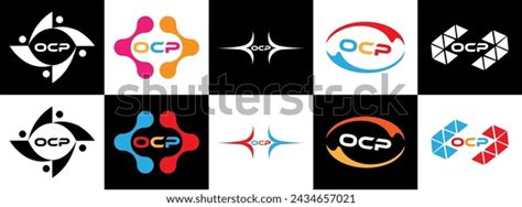 Ocp Logo O C Design White Stock Vector Royalty Free 2434657021