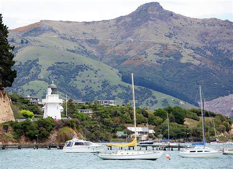 Akaroa Town Lighthouse Photograph by Ramunas Bruzas - Fine Art America