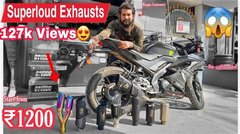 Loudest Best Exhausts For Yamaha R15 V3 Loud Best Exhaust For