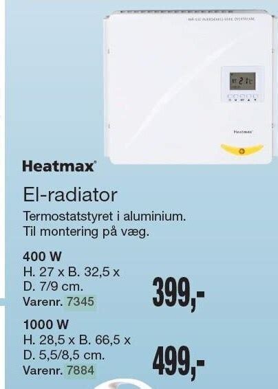 El Radiator Tilbud Hos Harald Nyborg