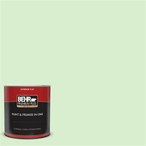 Behr Premium Plus Qt A Seafoam Spray Flat Exterior Paint And