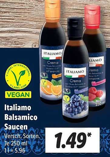 Italiamo Balsamico Saucen Angebot Bei Lidl 1Prospekte De