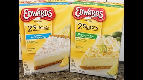 Edwards Lemon Meringue Pie Key Lime Pie Review YouTube