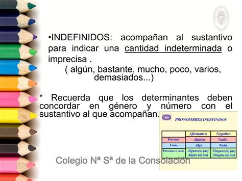 Determinantes Posesivos Numerales E Indefinidos Ppt Descarga Gratuita