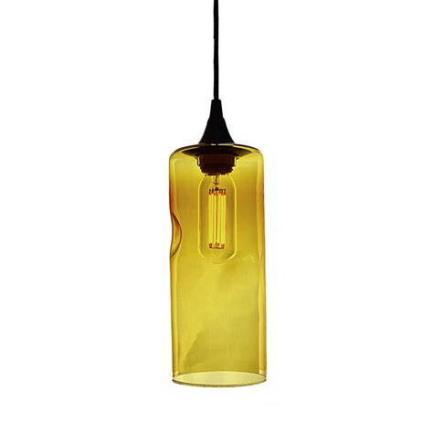 Hyland Recycled Glass Pendant Amber Vivaterra