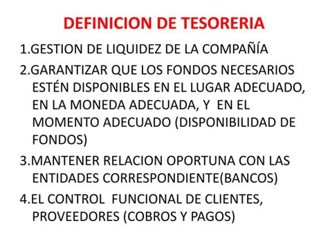 Clase Gestion De Tesoreria Ppt Descarga Gratuita