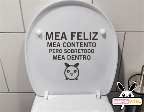 Vinilo Decorativo Para Wc Con Una Divertida Frase Vinilos