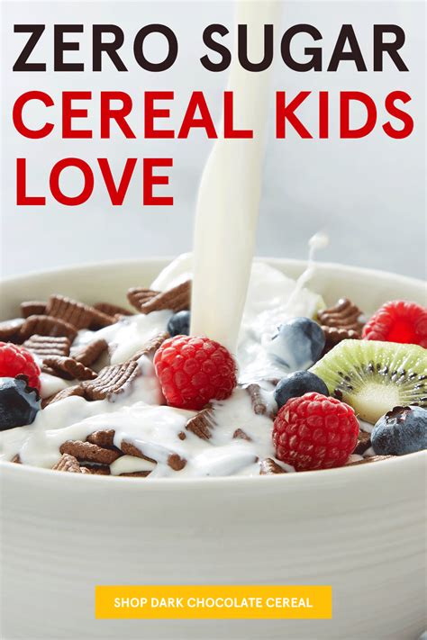 ZERO SUGAR, HIGH PROTEIN, HIGH FIBER CEREAL KIDS LOVE