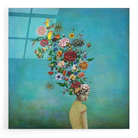 Acrylic Glass Wall Art A Mindful Garden By Duy Huynh Etsy Floral