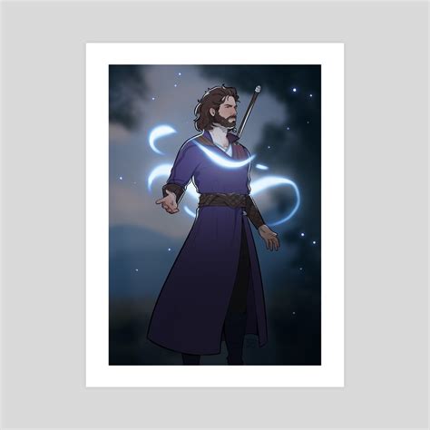 Gale Of Waterdeep Wizard An Art Print By Lowri J Faber INPRNT