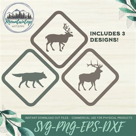 Wildlife Crossing Signs SVG Wildlife Conservation Animal - Etsy