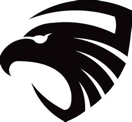 Eagle head creative logo bird concept flat Vector Image