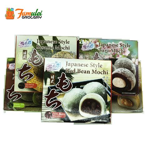 Yuki And Love Japanese Style Mochi Green Tea Red Bean Peanut Taro And