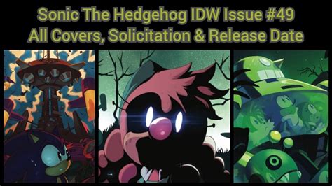 Sonic The Hedgehog Idw Issue All Covers Solicitation And Release