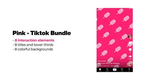 Pink Tiktok Bundle Video Templates Envato Elements