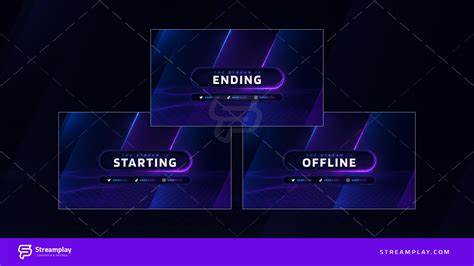 Carbon Lights Animated Stream Package Streamplay Graphics