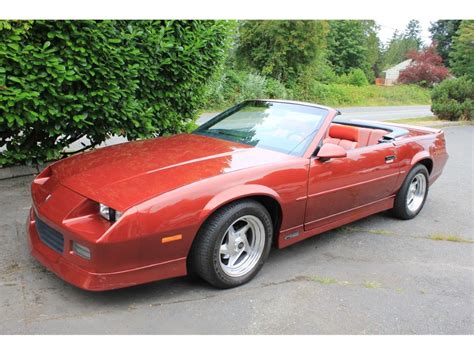 For Sale At Auction 1989 Chevrolet Camaro Rsss For Sale In Tacoma Wa