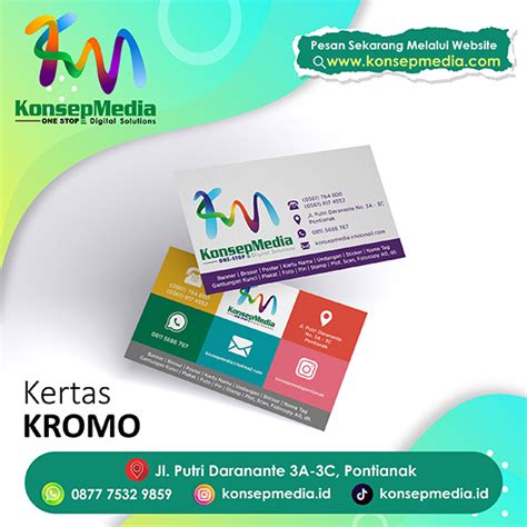 Kartu Nama Kertas Kromo | Konsep Media