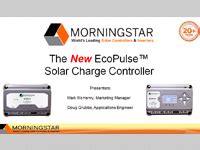 New Ecopulse Solar Charge Controller Morningstar