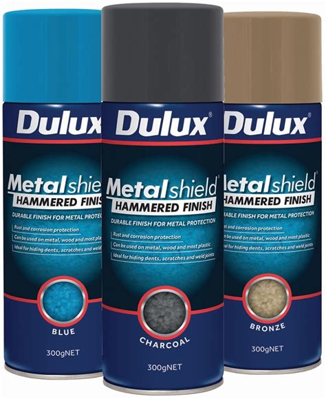 Dulux - Metalshield - Hammered Paint - Aerosol - Charcoal - 300g ...