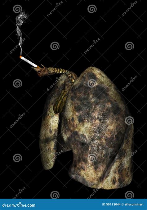 Lung Cancer Lungs Smoking Cigarette Stock Illustration Illustration