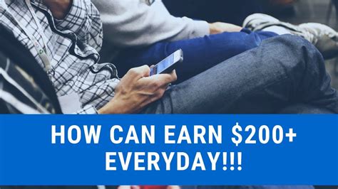 How Can Earn 200 A Day Youtube