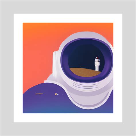 The Astronaut Helmet, an art print by Facto Ru - INPRNT