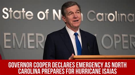 Governor Cooper Declares Emergency As North Carolina Prepares For Hurricane Isaias — Neuse News