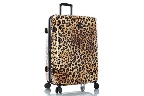 Vali Heys Leopard Fashion Spinner Size L Inch Brown