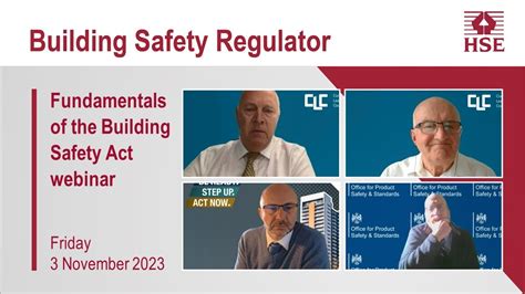 Fundamentals Of The Building Safety Act Webinar November 2023 YouTube