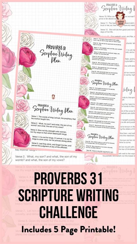 Proverbs 31 Women Free Scripture Writing Plan Scripture Writing