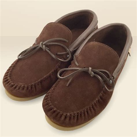 Mens Authentic Handmade Genuine Dark Brown Suede Leather Moccasins Leather Moccasins Suede