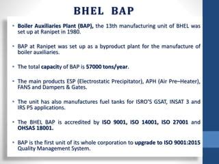 BHEL BAP Ranipet PPT