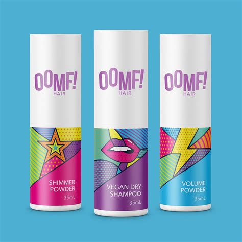 Pop Art Hair Productpackaging Range Including Vegan Dry Shampoo