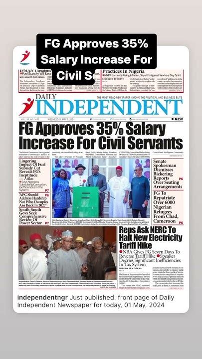 Fg Approves 35 Salary Increase For Civil Servants Youtube